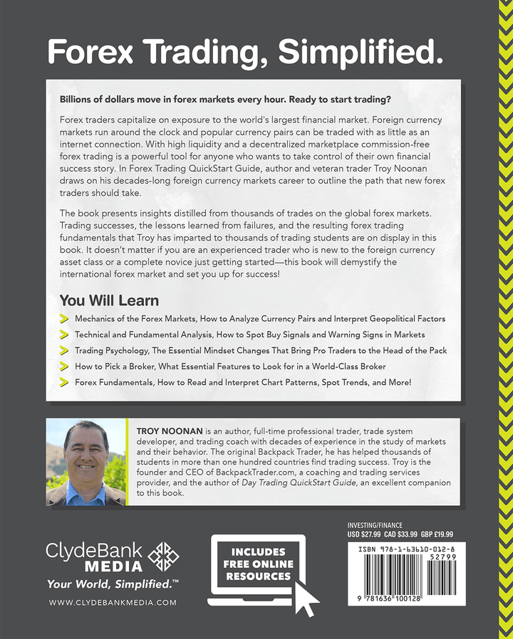 Forex Trading QuickStart Guide by Troy Noonan ISBN 978-1-63610-012-8 in paperback format. #format_paperback