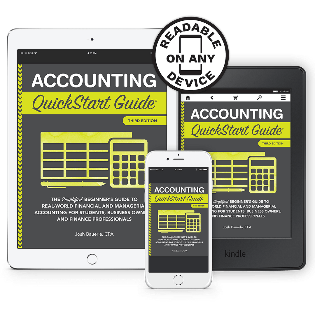 Accounting QuickStart Guide by Josh Bauerle ISBN 978-1-945051-49-4 in ebook format. #format_ebook