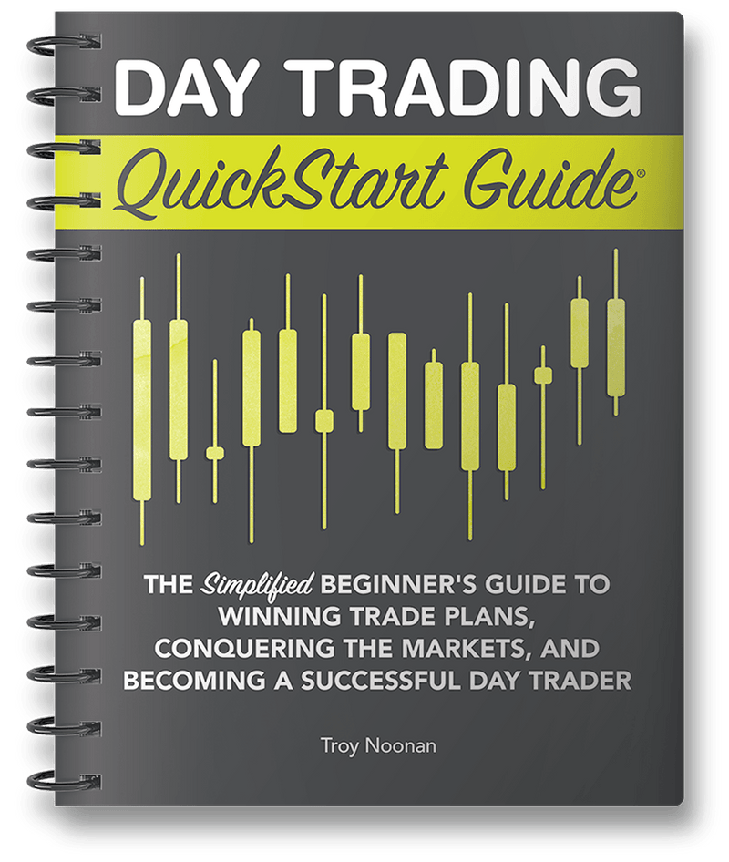 Day Trading QuickStart Guide by Troy Noonan ISBN 978-1-63610-020-3 in spiral-bound format. 