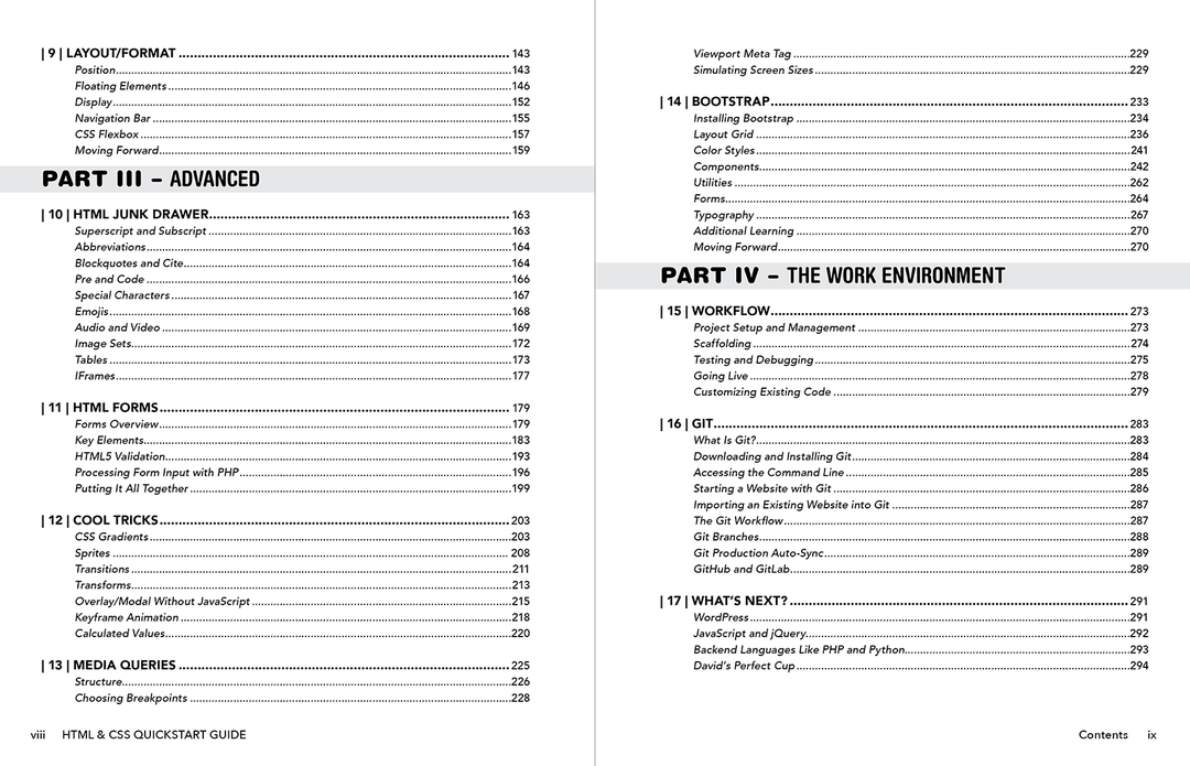 HTML & CSS QuickStart Guide by David DuRocher ISBN 978-1-63610-023-4 in spiral-bound format. #format_spiral-bound