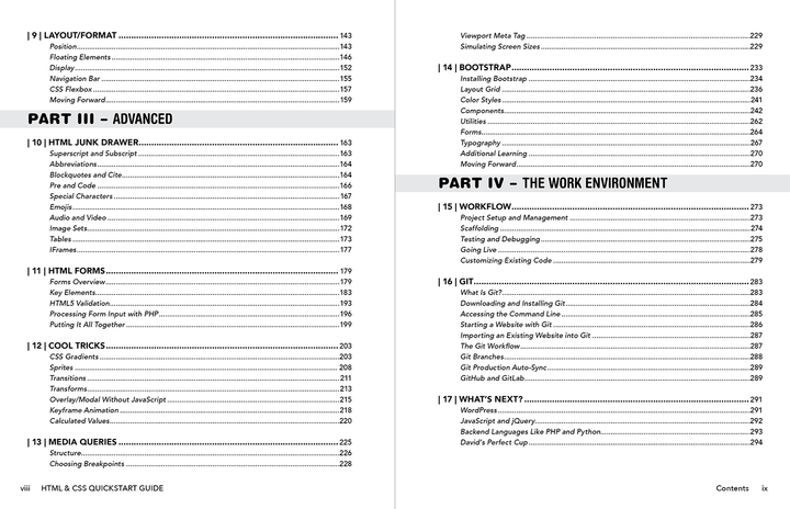 HTML & CSS QuickStart Guide by David DuRocher ISBN 978-1-63610-023-4 in spiral-bound format. #format_spiral-bound