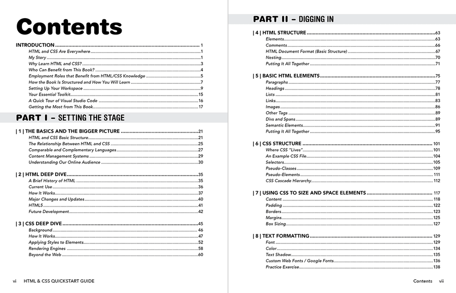 HTML & CSS QuickStart Guide – QuickStart Guides