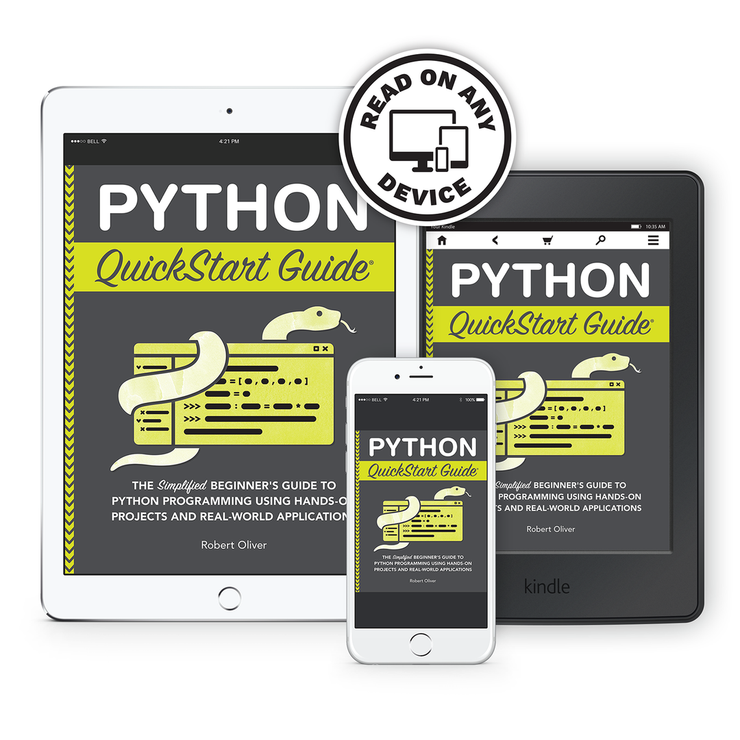 Python QuickStart Guide by Robert Oliver ISBN 978-1-63610-036-4 in ebook format. #format_ebook
