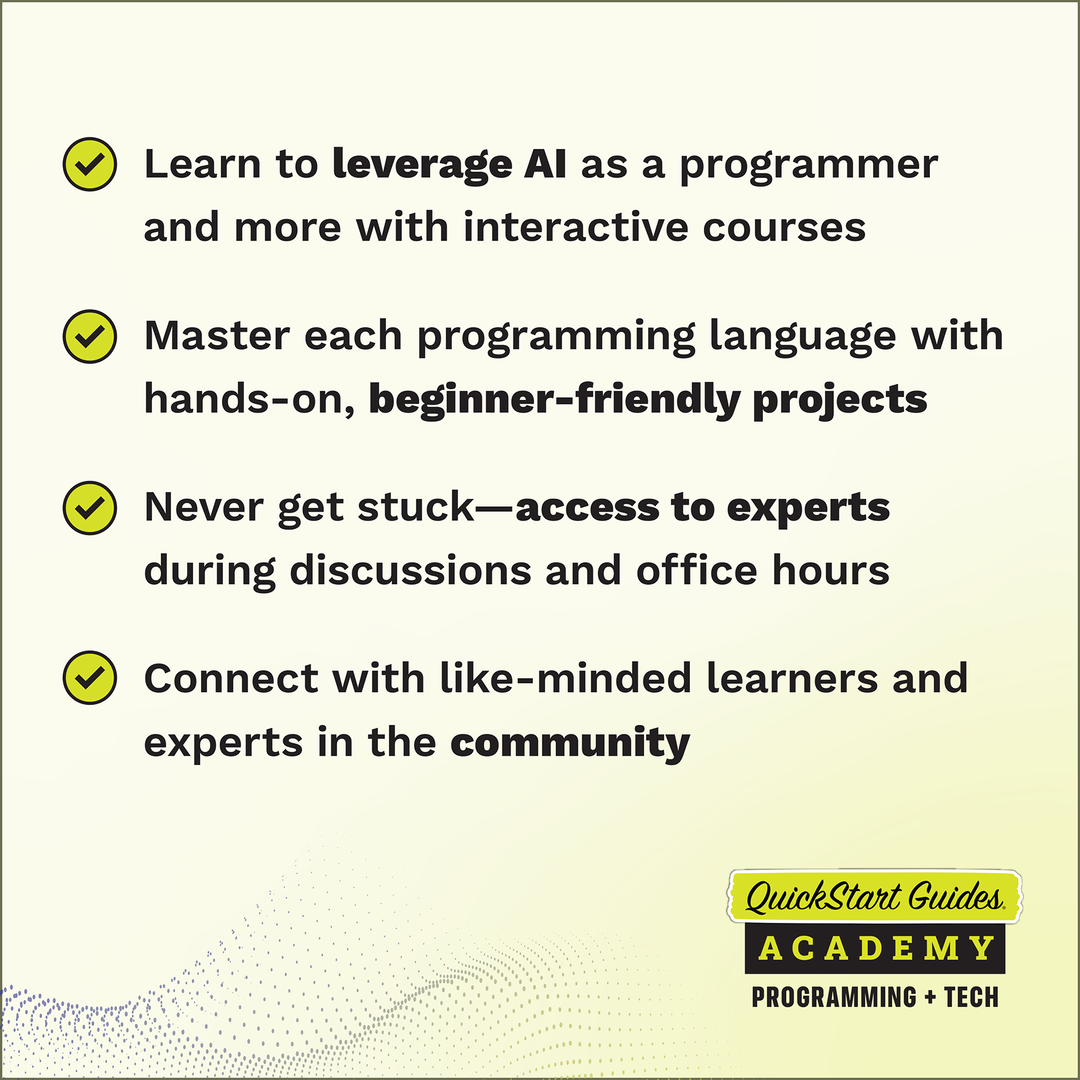 QuickStart Guides Academy: Programming and Tech