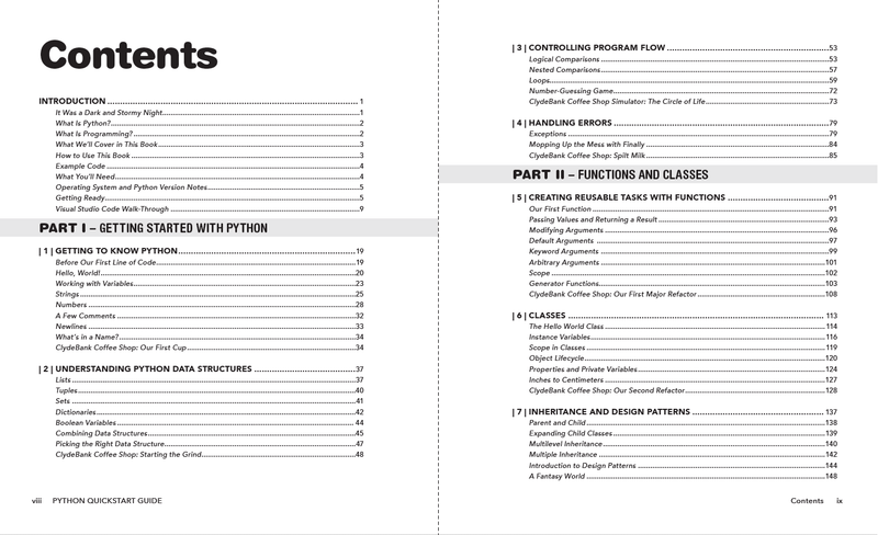 Python QuickStart Guide by Robert Oliver ISBN 978-1-63610-038-8 in spiral-bound format. 
